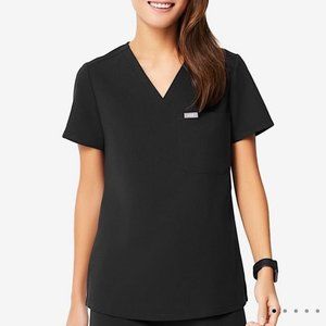 FIGS Black Catarina One Pocket Scrub Top Black Size Medium